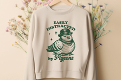 Easily Distracted by Pigeons SVG | Funny Bird Quote PNG Product Image 2