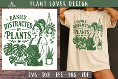 Easily Distracted By Plants SVG PNG Funny design