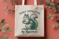 Easily Distracted by Squirrels SVG Funny Squirrel Animal Pun Product Image 3