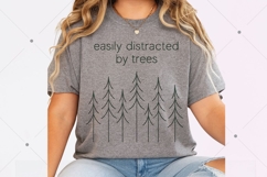 Easily Distracted by Trees PNG, Tree Lover Shirt, Nature Product Image 5