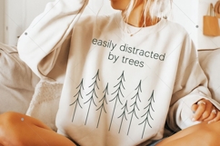 Easily Distracted by Trees PNG, Tree Lover Shirt, Nature Product Image 3