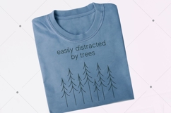 Easily Distracted by Trees PNG, Tree Lover Shirt, Nature Product Image 8