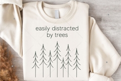 Easily Distracted by Trees PNG, Tree Lover Shirt, Nature Product Image 7