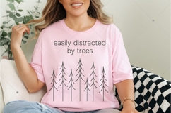 Easily Distracted by Trees PNG, Tree Lover Shirt, Nature Product Image 9