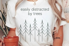 Easily Distracted by Trees PNG, Tree Lover Shirt, Nature Product Image 2