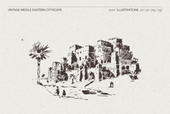 Vintage Middle Eastern Architecture Sketche Product Image 3