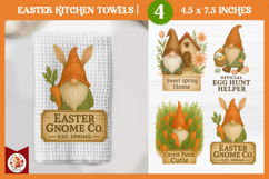 Easter Gnomes Kitchen Towel, Cute Gnomes Sublimation Product Image 1