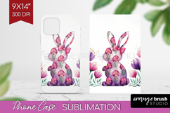 Easter Phone Case PNG - Floral Easter Case PNG Sublimation Product Image 1