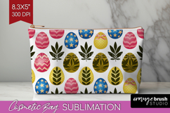 Easter Cosmetic Bag - Floral Easter Makeup Bag PNG Product Image 1