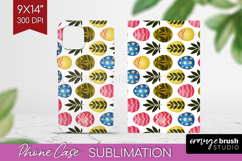 Easter Phone Case PNG - Floral Easter Case PNG Sublimation Product Image 1