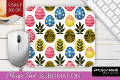 Easter Mouse Pad Sublimation - Floral Easter Mousepad PNG Product Image 1