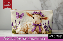 Easter Cosmetic Bag - Floral Easter Makeup Bag PNG Product Image 1