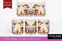 Easter Mug Wrap - Floral Easter Mug PNG Sublimation Product Image 1