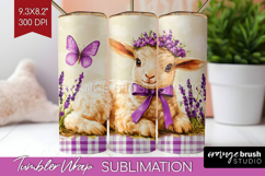 Easter Tumbler Wrap - Floral Easter Tumbler PNG Sublimation Product Image 1