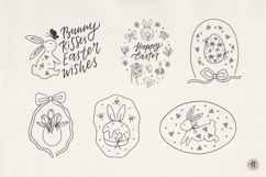 Happy Easter SVG Bundle, Eater Bunny Clipart, Easter Egg PNG Product Image 5