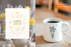 Easter SVG Bundle, Eater Bunny Clipart, Floral Easter Egg Product Image 5
