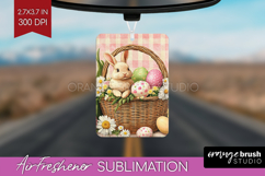 Easter Air Freshener PNG - Floral Easter PNG Sublimation Product Image 1