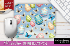 Easter Mouse Pad Sublimation - Floral Easter Mousepad PNG Product Image 1