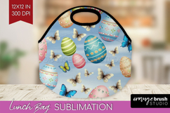 Easter Lunch Bag - Floral Easter Lunch Bug PNG Sublimation Product Image 1