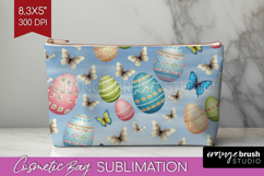 Easter Cosmetic Bag - Floral Easter Makeup Bag PNG Product Image 1