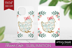 Easter Phone Case PNG - Floral Easter Case PNG Sublimation Product Image 1