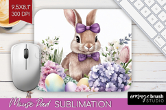 Easter Mouse Pad Sublimation - Floral Easter Mousepad PNG Product Image 1