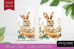 Easter Phone Case PNG - Floral Easter Case PNG Sublimation Product Image 1