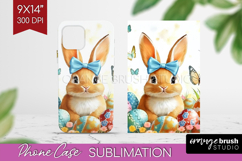 Easter Phone Case PNG - Floral Easter Case PNG Sublimation Product Image 1