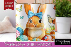 Easter Tumbler Wrap - Floral Easter Tumbler PNG Sublimation Product Image 1