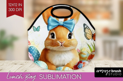 Easter Lunch Bag - Floral Easter Lunch Bug PNG Sublimation Product Image 1