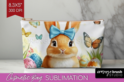 Easter Cosmetic Bag - Floral Easter Makeup Bag PNG Product Image 1