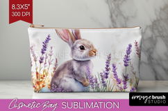 Easter Cosmetic Bag - Floral Easter Makeup Bag PNG Product Image 1