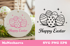 Christian Easter SVG | Happy Easter Eggs Sublimation Product Image 1