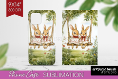 Easter Phone Case PNG - Floral Easter Case PNG Sublimation Product Image 1