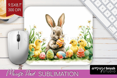 Easter Mouse Pad Sublimation - Floral Easter Mousepad PNG Product Image 1