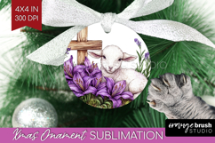 Easter Ornament PNG - Floral Easter PNG Sublimation Product Image 1