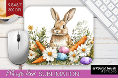 Easter Mouse Pad Sublimation - Floral Easter Mousepad PNG Product Image 1