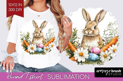 Easter Round Tshirt Background - Floral Easter PNG Product Image 1