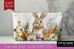 Easter Cosmetic Bag - Floral Easter Makeup Bag PNG Product Image 1