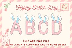 Easter Bunny Alphabet Pastel Egg Letters Kids Decorate_B90 Product Image 1