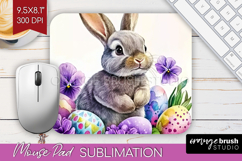 Easter Mouse Pad Sublimation - Floral Easter Mousepad PNG Product Image 1