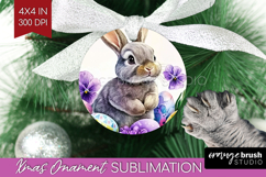 Easter Ornament PNG - Floral Easter PNG Sublimation Product Image 1