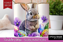 Easter Tumbler Wrap - Floral Easter Tumbler PNG Sublimation Product Image 1