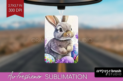 Easter Air Freshener PNG - Floral Easter PNG Sublimation Product Image 1
