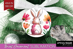 Easter Ornament PNG - Floral Easter PNG Sublimation Product Image 1