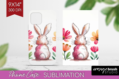 Easter Phone Case PNG - Floral Easter Case PNG Sublimation Product Image 1