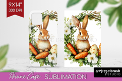 Easter Phone Case PNG - Floral Easter Case PNG Sublimation Product Image 1