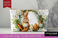 Easter Cosmetic Bag - Floral Easter Makeup Bag PNG Product Image 1