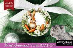 Easter Ornament PNG - Floral Easter PNG Sublimation Product Image 1
