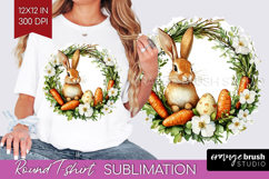 Easter Round Tshirt Background - Floral Easter PNG Product Image 1